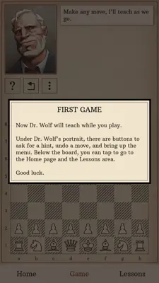 Learn Chess with Dr. Wolf android App screenshot 0